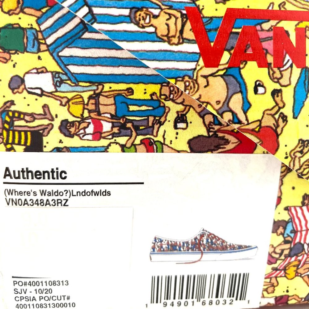 💖MEGA SALE💖VANS Where's Waldo Addition Authentic Textile Mens Size VN0A348A3RZ - Picture 12 of 12